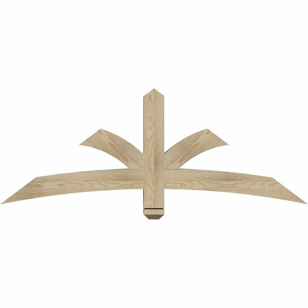 Ekena Millwork Davenport Rough Sawn Timber Gable Bracket, Douglas Fir, 60"W x 22"H x 4"D x 4"F, 9/12 Pitch GBW060X22X0404DAV00RDF - main